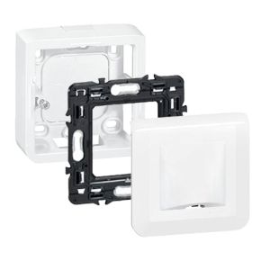 LEGRAND Mosaic Sortie de câble en saillie complet blanc