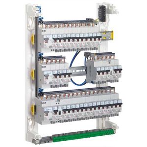 LEGRAND Drivia Peigne vertical pour tableau électrique Drivia 3 rangées - Entraxe 125 mm - vue dans tableau électrique de profil