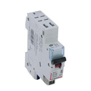 Disjoncteur LEGRAND DNX3 16A auto Ph+N courbe D 4,5kA 230V - vue de dessus