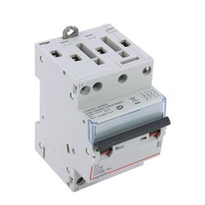 Disjoncteur LEGRAND DX3 tétrapolaire 25A courbe C 4,5kA 400V - vue de dessus