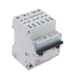 Disjoncteur LEGRAND DX3 tétrapolaire 16A auto/vis courbe C 4,5kA 400V - vue de dessus