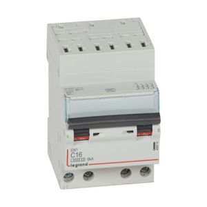 Disjoncteur LEGRAND DX3 tétrapolaire 16A auto/vis courbe C 4,5kA 400V