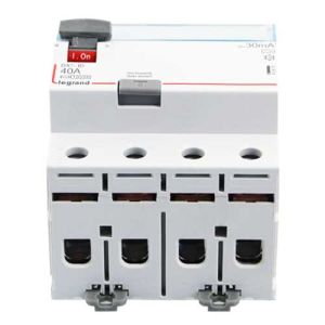 vue dessous LEGRAND DX3 Interrupteur différentiel 4P 40A Type A 30mA - 411675