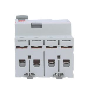 Interrupteur différentiel LEGRAND DX3 tétrapolaire 40A 30mA type F 4 modules 400V - vue de dessous