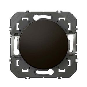 Interrupteur va-et-vient Legrand Dooxie noir mat - vue de face