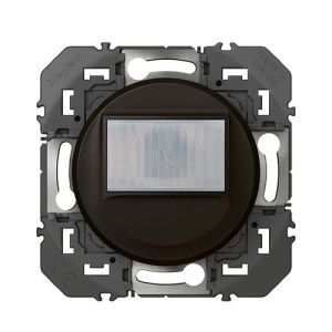 Détecteur de mouvement 3 fils Legrand Dooxie noir mat - vue de face