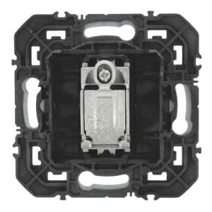 Prise TV type F blindée blanc Legrand Dooxie - vue de dos