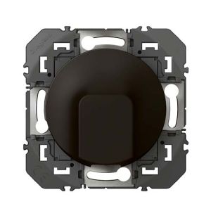 LEGRAND Dooxie Sortie de câble noir - vue de face