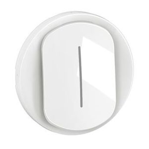 Enjoliveur va et vient/poussoir à voyant blanc Legrand® New Celiane