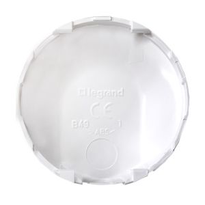 enjoliveur sortie de câble blanc Legrand® New Celiane - vue de dos