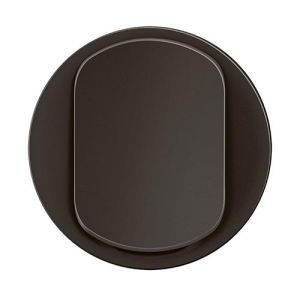 Enjoliveur simple allumage noir Legrand New Céliane - vue de face