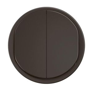 Enjoliveur double noir Legrand® New Celiane - vue de face