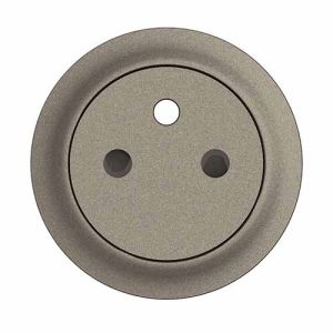Enjoliveur titane Legrand New Celiane pour prise 2P+T - vue de face