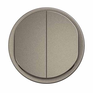 enjoliveur double titane Legrand New Celiane - vue de face