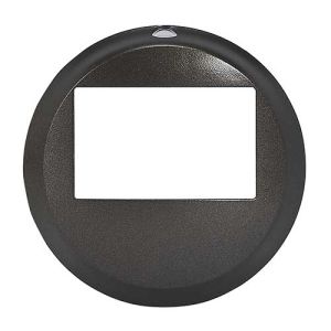 Enjoliveur pour écodétecteur Legrand Céliane finition graphite - vue de face