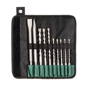 METABO Jeu de 10 forets sds+ et burins en étui souple - 630824000
