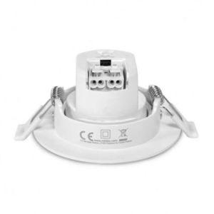 MIIDEX Spot LED encastrable CARAT II orientable 230V 5W 540lm CCT 90mm blanc - vue de côté 2/2