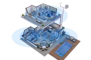 Plan de couverture de la prise RJ45 Home Connect Ikepe