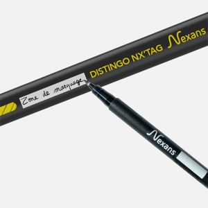 Câble électrique rigide R2V 5G2,5mm² Nexans Distingo NX'Tag avec liseré jaune et zone de marquage
