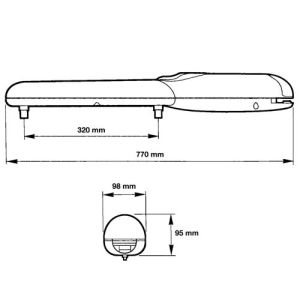 Schéma kit de motorisation pour portail Nice
