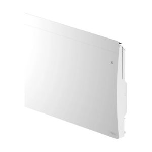 radiateur connecté à inertie fonte Noirot Walter 2 2000W blanc - vue de profil