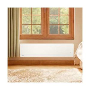 radiateur connecté à inertie fonte plinthe Noirot Walter 2 1500W - photo ambiance intérieur