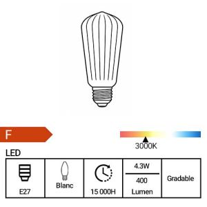 Fiche technique ampoule LED Paulmann White Lampion