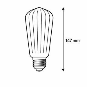 Dimensions ampoule LED Paulmann White Lampion