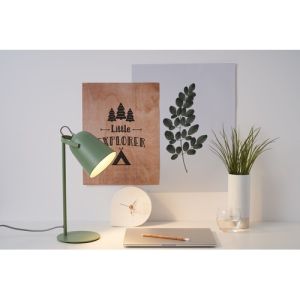 Lampe à poser Paulmann coloris true pistachio idéal pour un bureau