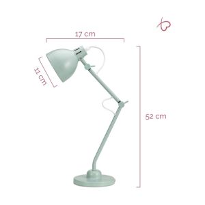 Dimensions de la lampe à poser Paulmann True Buddy métal vert satiné