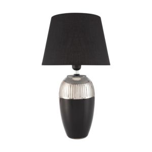 lampe Pauleen Midnight Beauty noire et argent