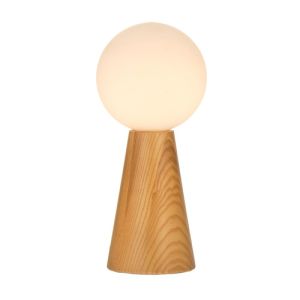 lampe à poser Woody Soul Paulmann éclairée