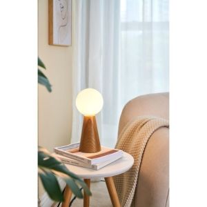 lampe à poser Woody Soul Paulmann idéale dans un salon
