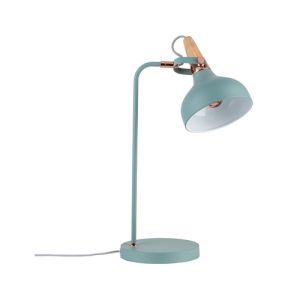 lampe à poser Neordic Juna de Paulmann finition vert, bois et cuivré