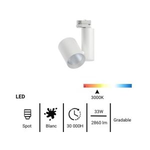 fiche technique spot sur rail LED Paulmann Prorail3