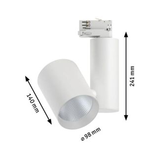Dimensions spot sur rail LED Paulmann Prorail3