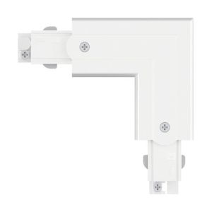 Connecteur en L intérieur pour alimentation spot LED PAULMANN URAIL coloris blanc - vue à plat