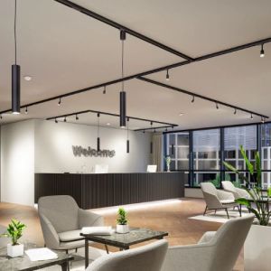 Connecteur en L pour alimentation spot LED Paulmann URAIL intérieur noir - photo ambiance