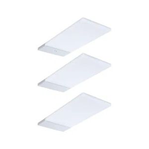 Lot de 3 éclairages LED sous meuble PAULMANN BREDO argent