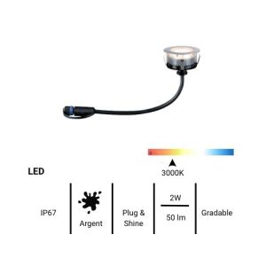 fiche technique spots LED extérieurs encastrés de sol Paulmann