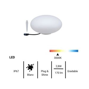 Fiche technique Luminaire extérieur Paulmann Plug&Shine réf. 94176