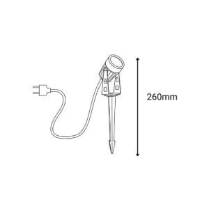 dimensions projecteur LED Paulmann Plug and Shine