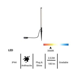 fiche technique borne lumineuse LED Paulmann Plug and Shine
