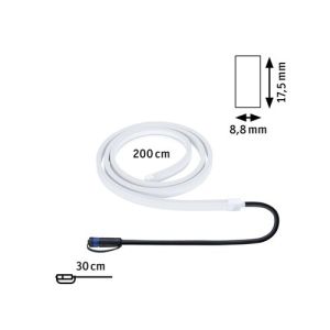 Ruban LED Paulmann Plug and Shine - schéma avec dimensions