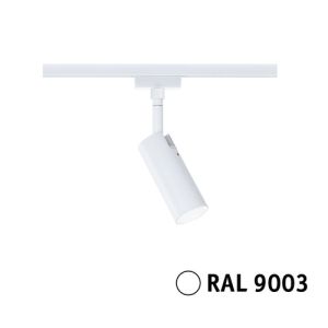 Spot LED sur rail Paulmann URAIL TUBO coloris blanc RAL 9003