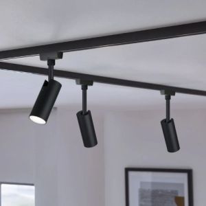 Photo ambiance spot sur rail LED Paulmann Urail Tubo noir