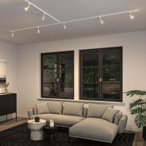 Photo ambiance spot sur rail LED Paulmann Urail blanc
