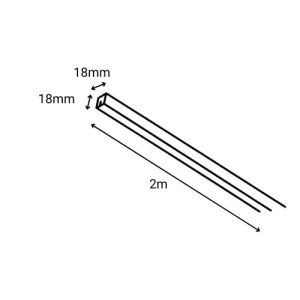 Dimensions rail d'éclairage Paulmann Urail blanc