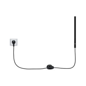 alimentation électrique URail Paulmann noir mat