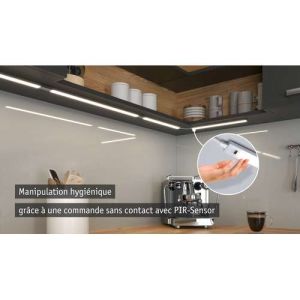 lot de 2 réglettes LED sous meuble Paulmann Inline 2x6w 55cm